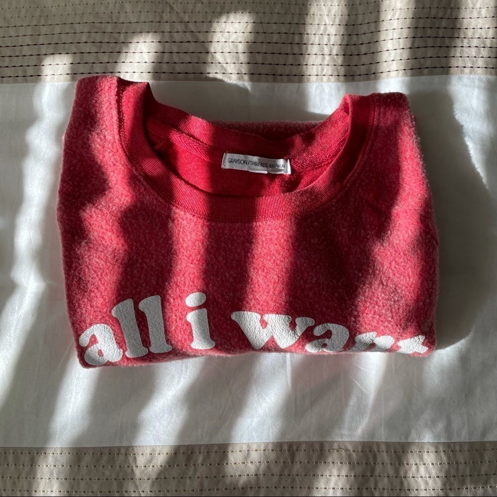 All I Want For Xmas Is Dogs Sweatshirt Red - Picture 7 of 8